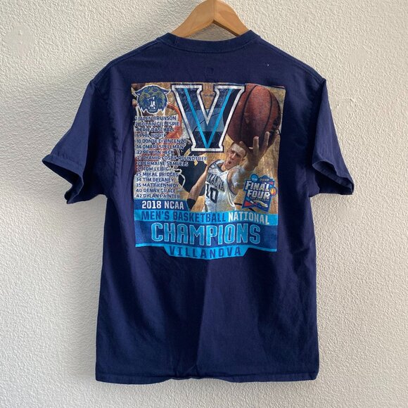 Villanova Wildcats Basketball 3X National Champions 2018 Hanes T-Shirt Large - Picture 3 of 3